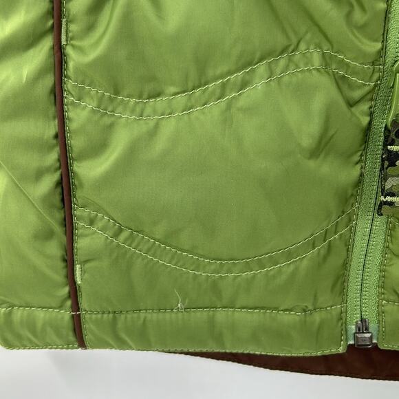 REI Infant Toddler Boy's Green & Brown Down Zip Vest Size 18 Months - Picture 6 of 12